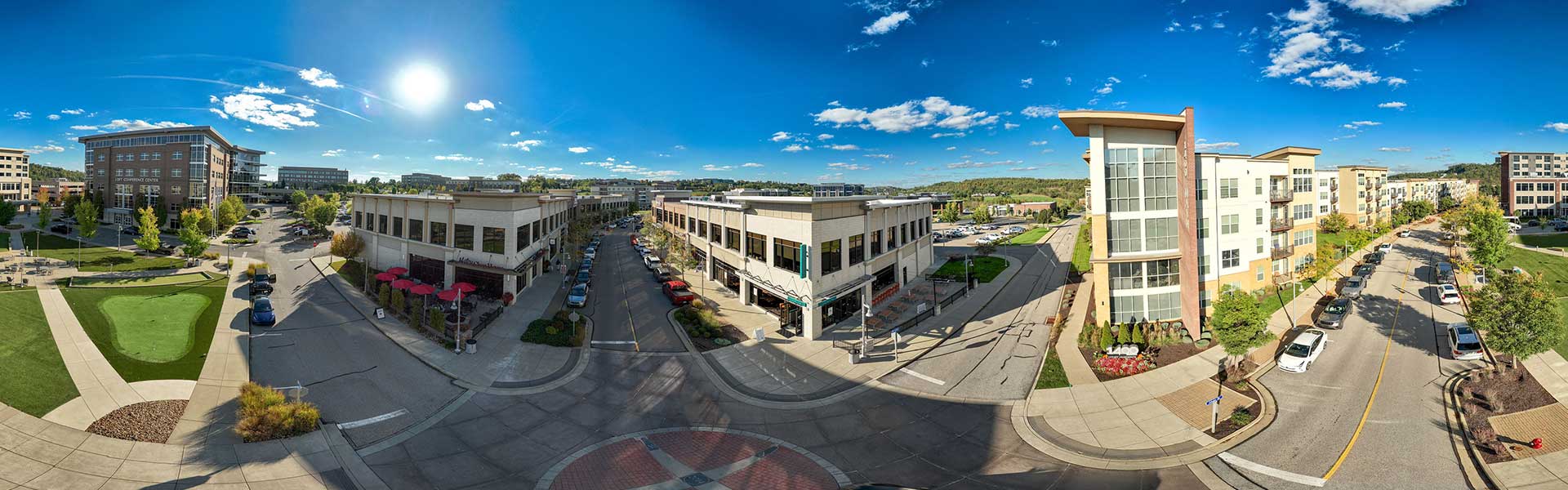 A sunny panoramic view of urban life featured in 15317 Lifestyle Publication: Get To THE POINTE!.